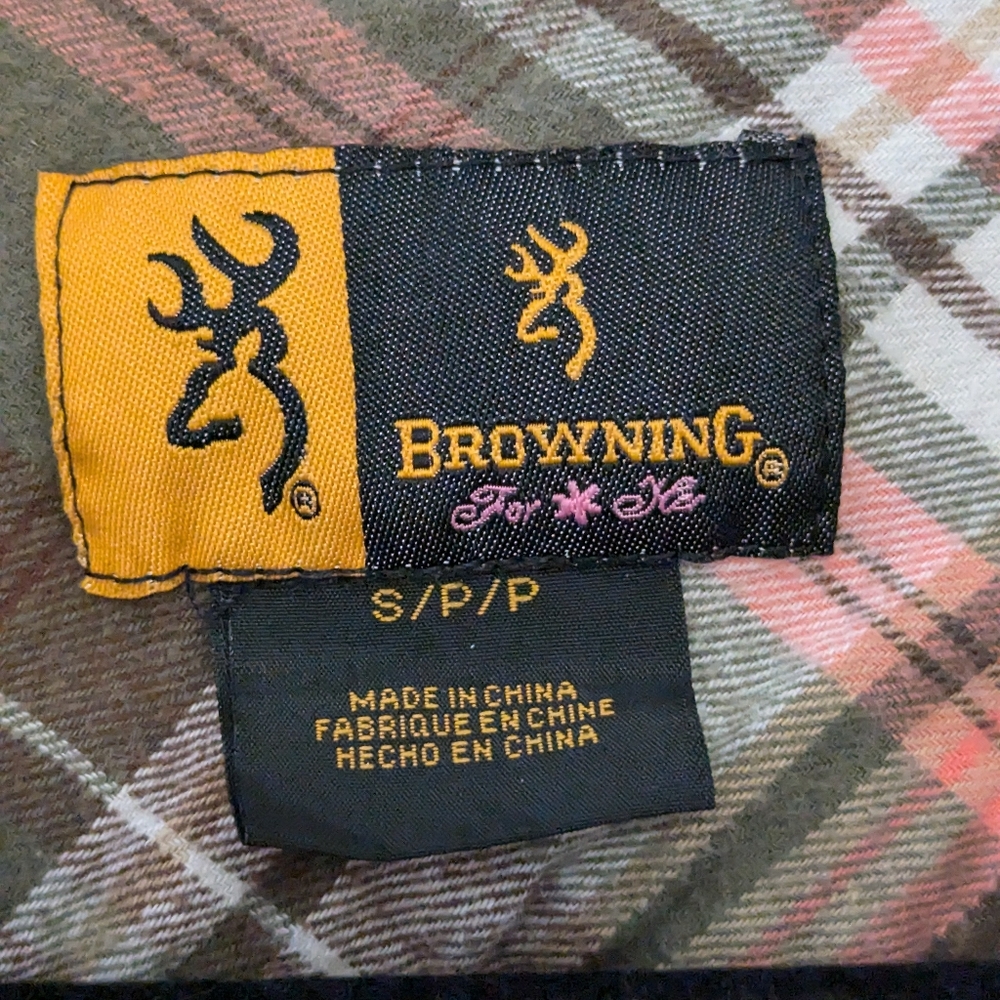 Browning For Her Button Down Plaid Long Sleeve Top - Picture 2 of 5